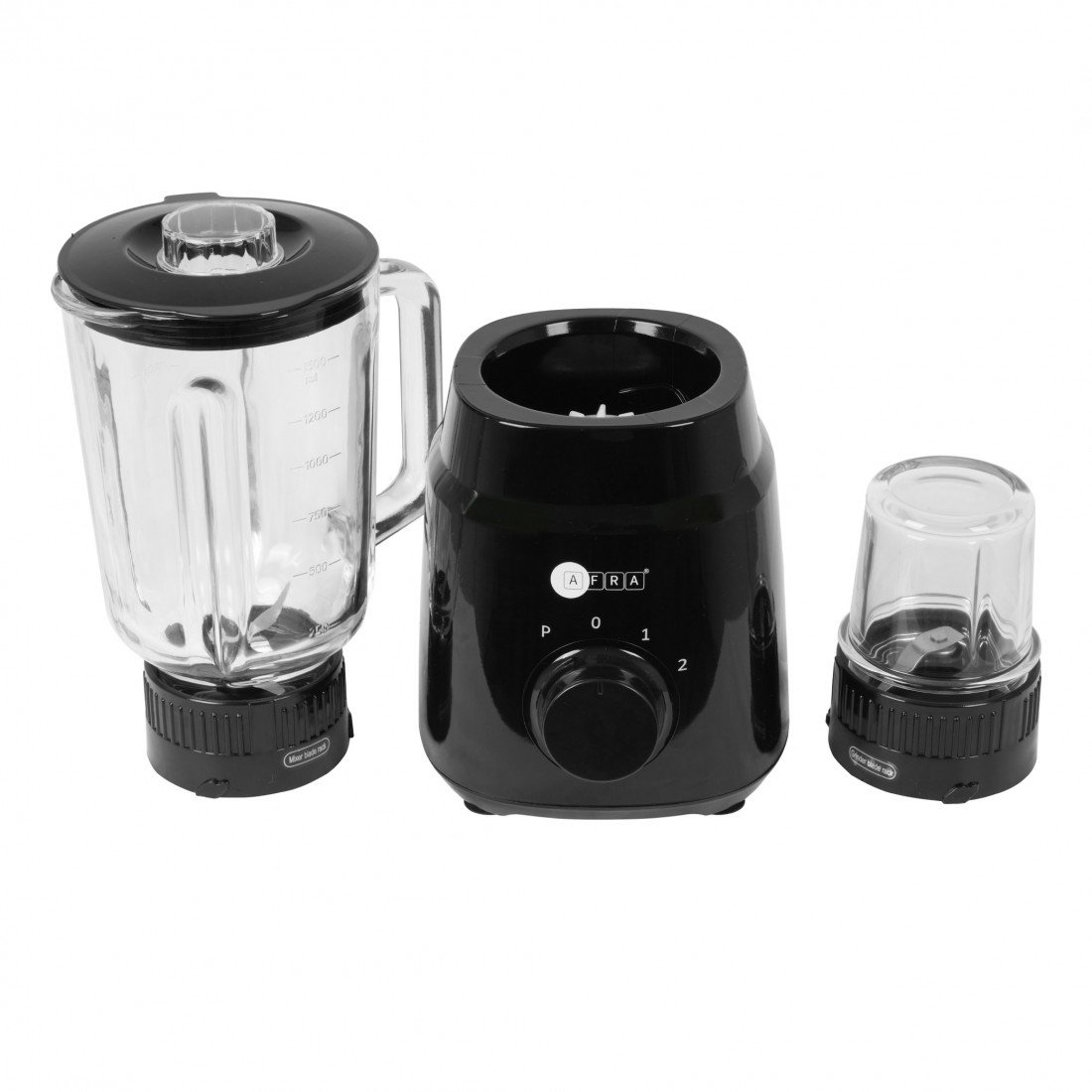 AFRA 2-in-1 Blender – 1.5L Jar, Grinder, Pulse, 2 Speeds, 4 Blades – Model AF-600BLBK - Image 6