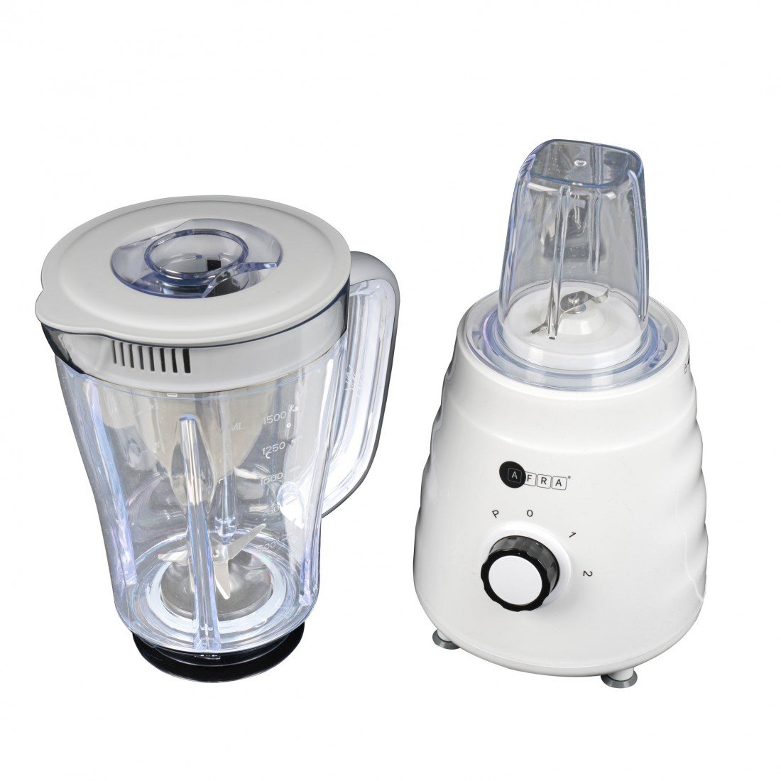 AFRA 500W Blender – 2-in-1 Set, 1.5L Jar, Stainless Steel Blade, Pulse Function – AF-500BLWT - Image 6