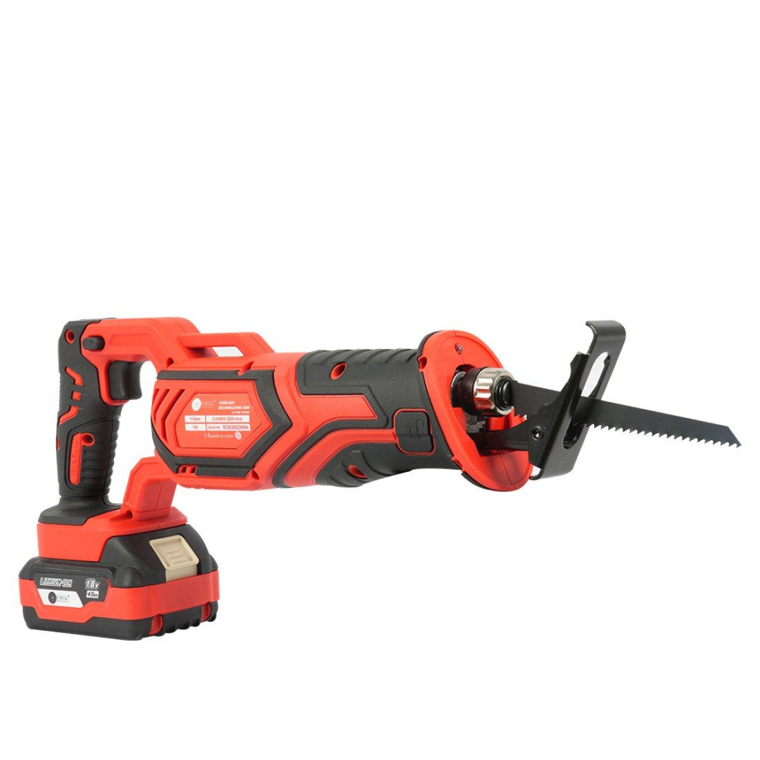 AFRA Cordless Reciprocating Saw - Model AFT-18RS-115CDRD | 18V | 115mm Cut | 3200 RPM | Brushless Motor - Image 3