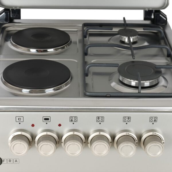 AFRA Free Standing Cooking Range 50x50 – Gas & Electric Burners, Stainless Steel, AF-5050CRHG - Image 5
