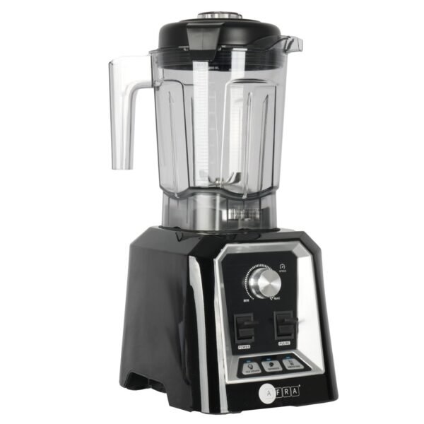AFRA Professional Blender 1600W, 2L Jar, 6 SUS Blades, Dry & Wet Grinding – AF-162PBBK - Image 2