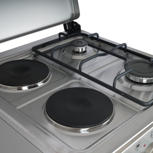 AFRA Free Standing Cooking Range 50x50 – Gas & Electric Burners, Stainless Steel, AF-5050CRHG - Image 4
