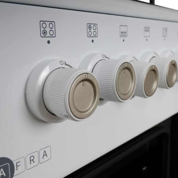 AFRA Free Standing Cooking Range 50x50 – 4 Burners, White Enamel, Compact, AF-5050CRGW - Image 5