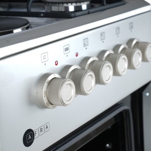 AFRA Free Standing Cooking Range 50x50 – Gas & Electric Burners, Stainless Steel, AF-5050CRHG - Image 3
