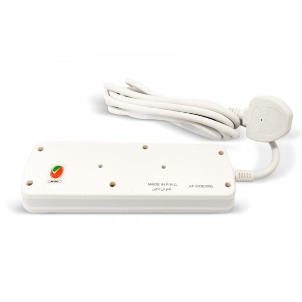 AFRA Extension Cord AF-003EXRD-5MT – 5M Cable, 3 Universal Sockets, 250V, Shockproof, 2-Year Warranty - Image 4