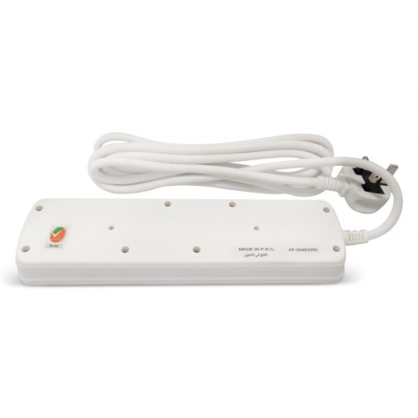 AFRA Extension Cord AF-004EXRD-10MT – 10M Cable, 4 Universal Sockets, 250V, Shockproof, 2-Year Warranty - Image 5