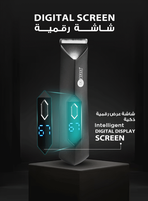 AFRA Rechargeable Hair Trimmer AF-0600HTBK – LED Display, USB Charging & IPX7 Waterproof - Image 11