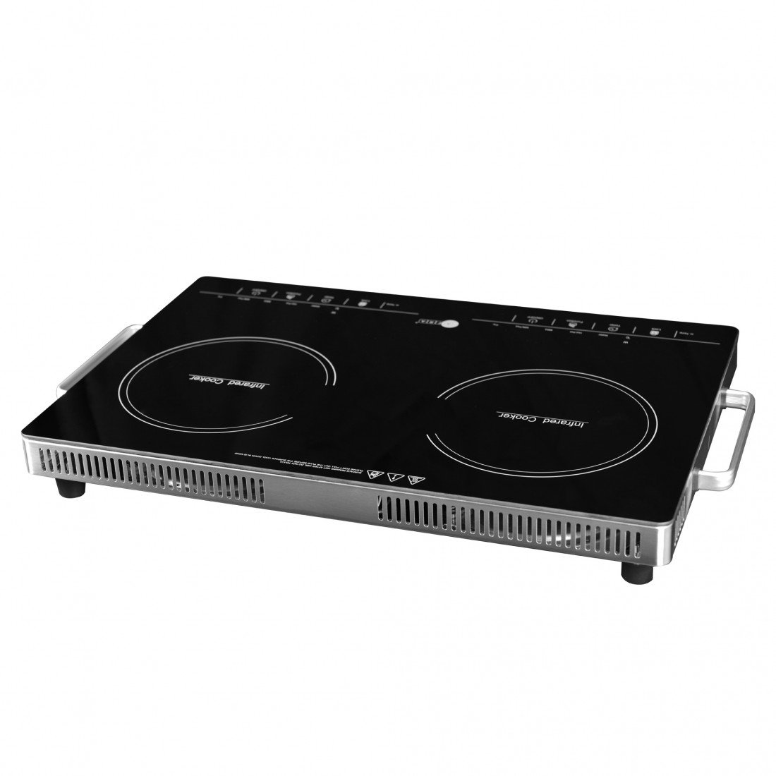 AFRA 3000W Double Infrared Cooktop – 4 LED Displays, Child Lock, Crystal Plate – AF-3000ICBK - Image 2