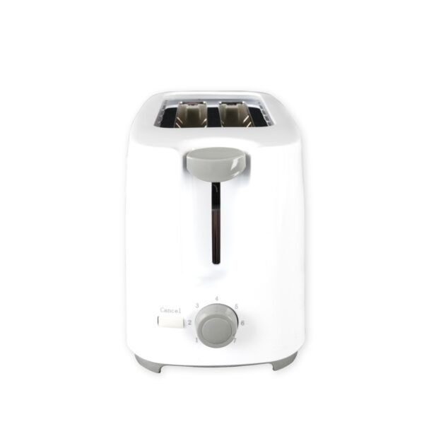AFRA Electric Toaster 700W – 2 Slots, Crumb Tray, White Plastic Body – AF-100240TOWH - Image 2