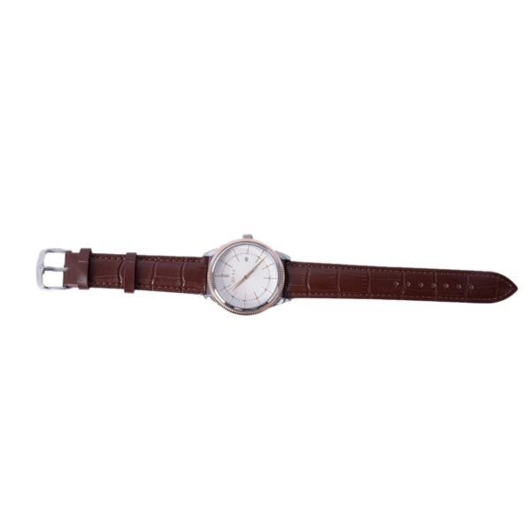 AFRA Elemental Gents Watch | Rose Gold Case | White Dial | Brown Leather Strap | AF11801 - Image 2