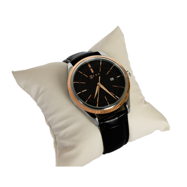 AFRA Elemental Gents Watch | Rose Gold Case | Black Dial | Black Leather Strap | AF11802 - Image 5