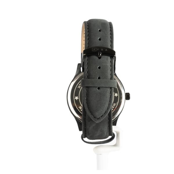 AFRA Elemental Gents Watch | Rose Gold Case | Black Dial | Black Leather Strap | AF11802 - Image 3