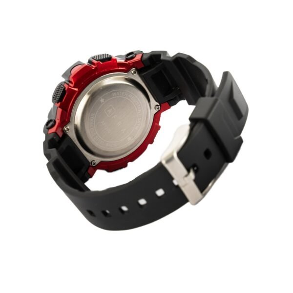 AFRA Highlander Gents Watch | Black/Red Case | Black Dial | PU Strap | Model AF12001 - Image 3