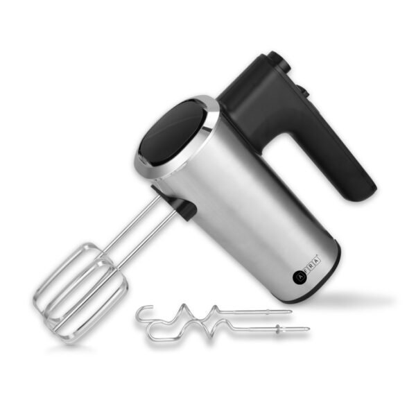 AFRA Stainless Steel Hand Mixer – 5 Speed, Turbo, Beaters & Dough Hooks – AF-1406HMXSS - Image 2
