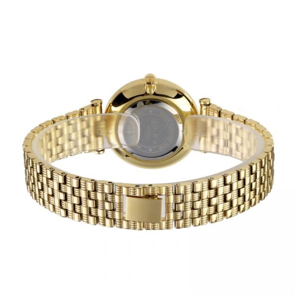 AFRA Ballare Ladies Watch | Gold Case | White Dial | Gold Bracelet | Elegant Timepiece | AF20402 - Image 2