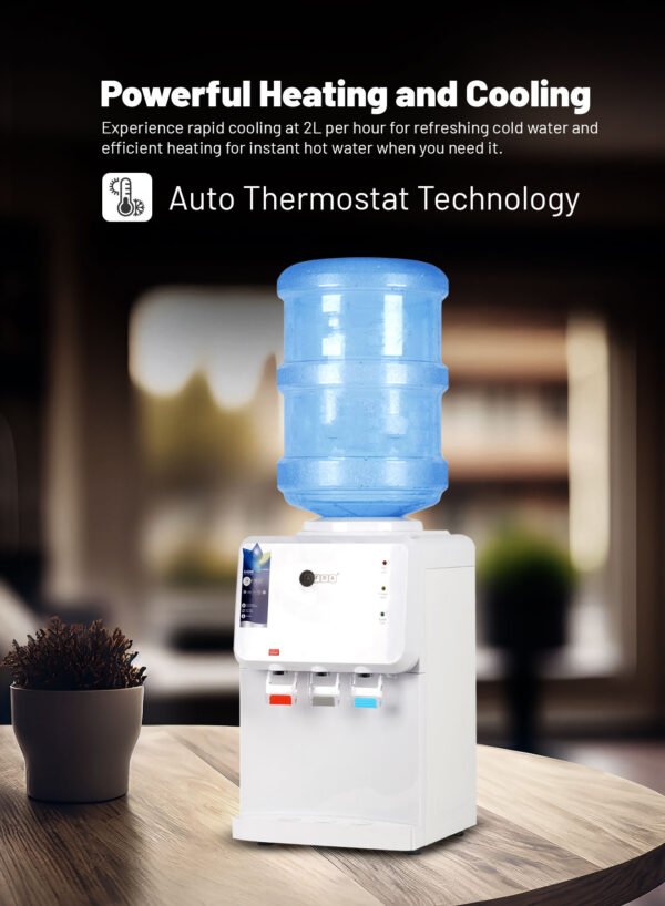 AFRA Table Top Water Dispenser AF-5030WDWH – 550W Hot & 90W Cold, 2L/H Fast Cooling, Dry Protection - Image 6