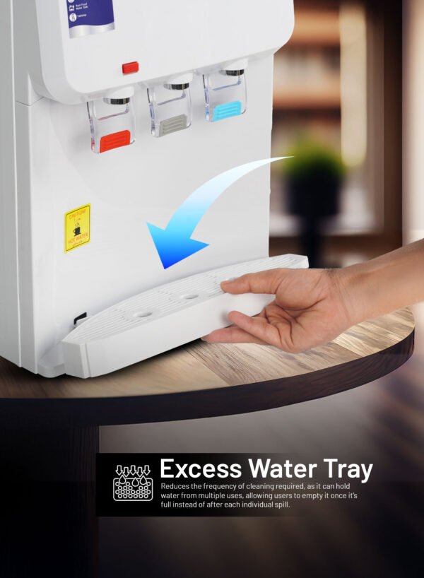 AFRA Table Top Water Dispenser AF-5030WDWH – 550W Hot & 90W Cold, 2L/H Fast Cooling, Dry Protection - Image 5