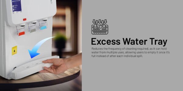 AFRA Table Top Water Dispenser AF-5030WDWH – 550W Hot & 90W Cold, 2L/H Fast Cooling, Dry Protection - Image 9