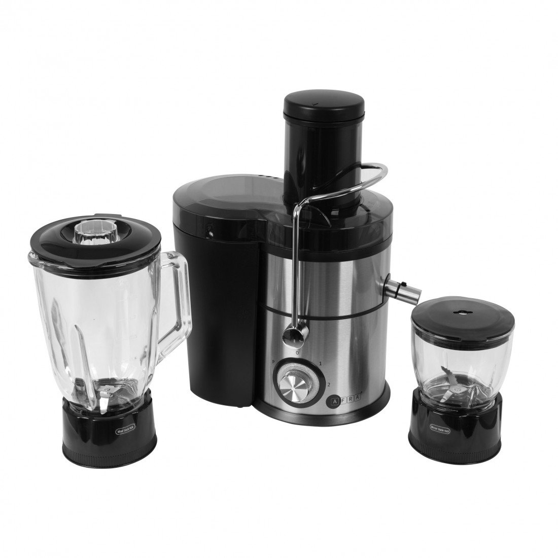AFRA 4-in-1 Juicer & Blender, 1.5L Glass Jar, Meat Chopper, Grinder, 5 Speeds – AF-800JCBK - Image 8