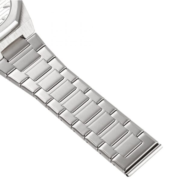 AFRA Octavian Gents Watch | Silver Case | White Dial | Silver Bracelet | Model AF11401 - Image 3