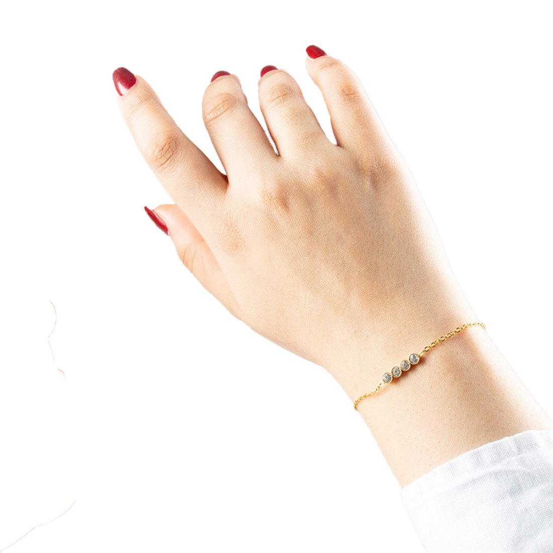 AFRA JEW Jewel Bracelet | Gold Stainless Steel | Sparkling Elegant Design | Classic Women’s Jewelry | AFJ40005B - Image 4