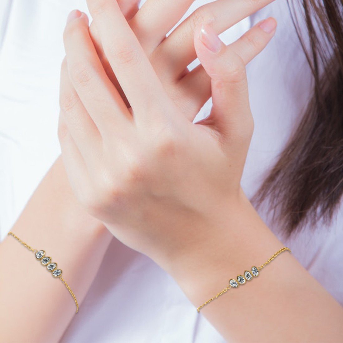 AFRA JEW Jewel Bracelet | Gold Stainless Steel | Sparkling Elegant Design | Classic Women’s Jewelry | AFJ40005B - Image 3