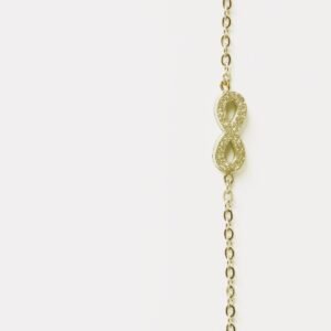 AFRA JEW Infinite Bracelet | Gold Stainless Steel | Infinity Symbol Design | Elegant Women’s Jewelry | AFJ70004B