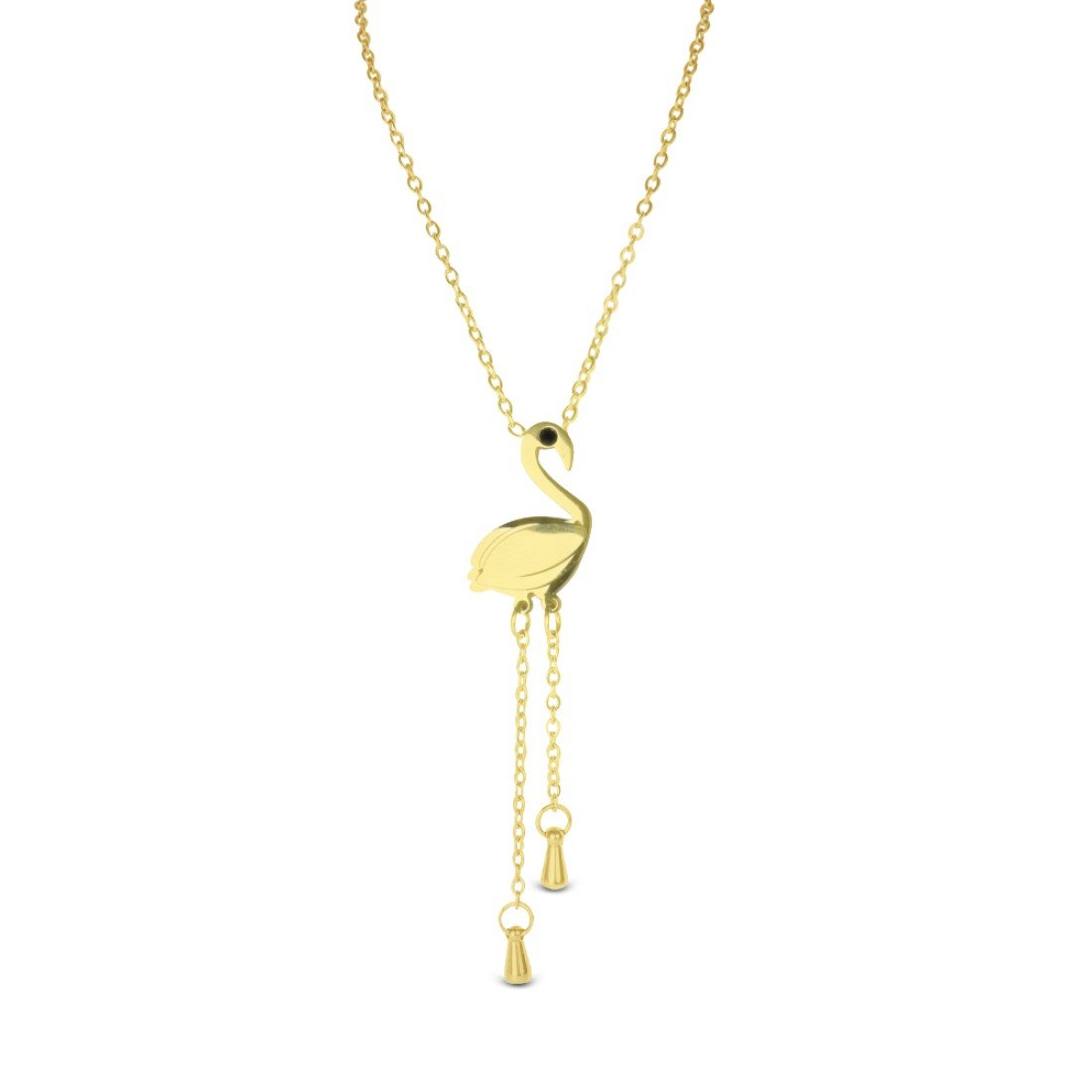 AFRA JEW Avis Necklace | Gold Stainless Steel | Wing Charm Design | AFJ90002N - Image 3