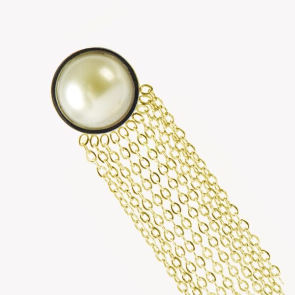 AFRA JEW Pearlet Earrings | Gold Stainless Steel | Pearl Charm Design | Elegant Women’s Jewelry AFJ15006E - Image 2