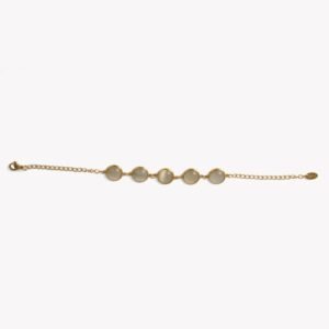 AFRA JEW Jewel Bracelet | Gold Stainless Steel | Sparkling Elegant Wristwear | Women’s Jewelry | AFJ40003B
