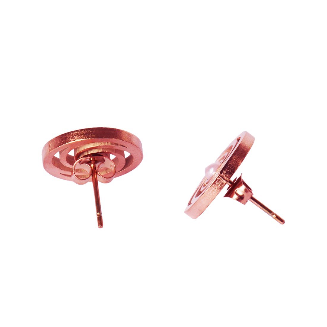 AFRA JEW Radial Set | Rosegold Stainless Steel Necklace & Earrings | Radiant Modern Jewelry | AFJ27001S - Image 3