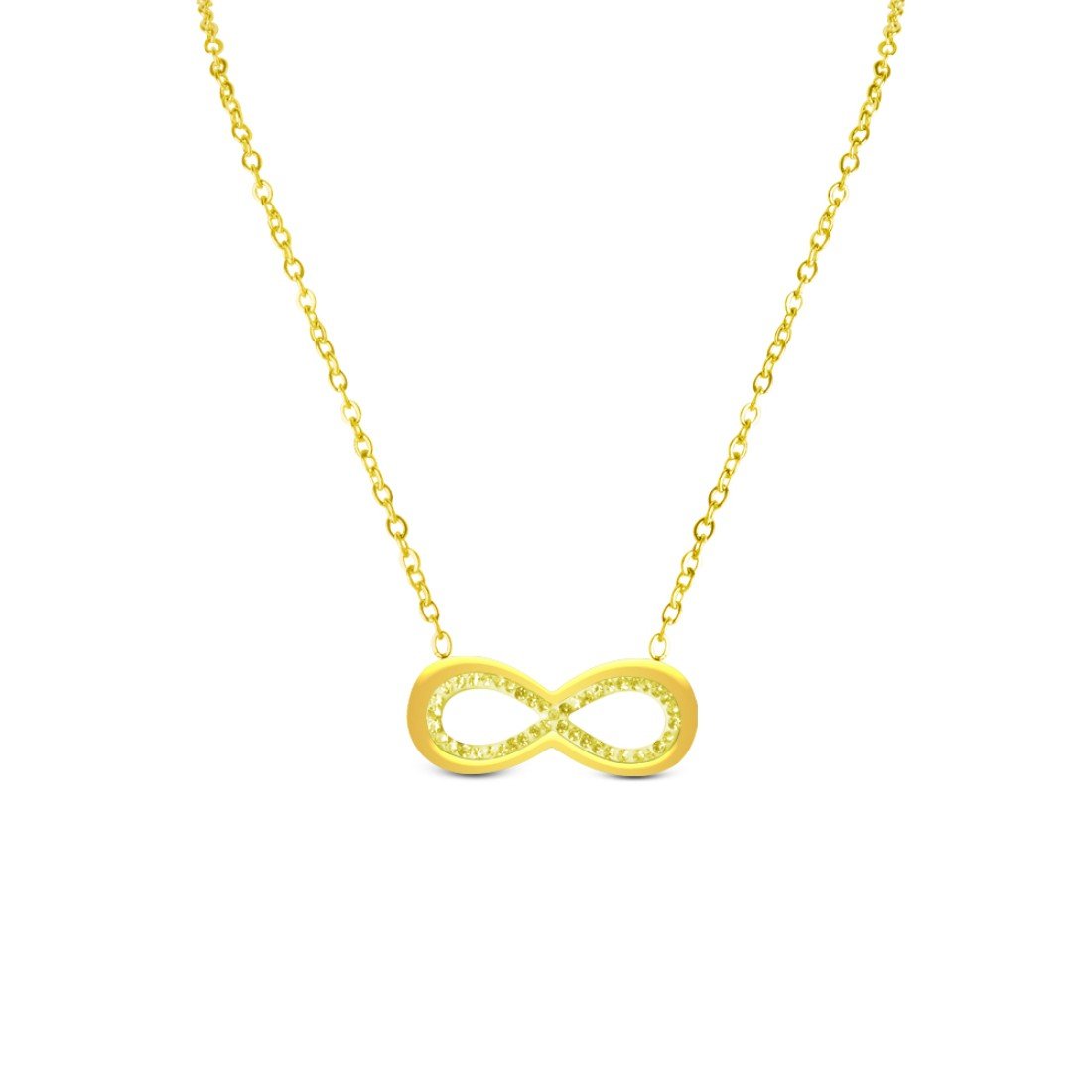 AFRA JEW Infinite Necklace | Gold Stainless Steel | Infinity Symbol Pendant | AFJ70002N - Image 3