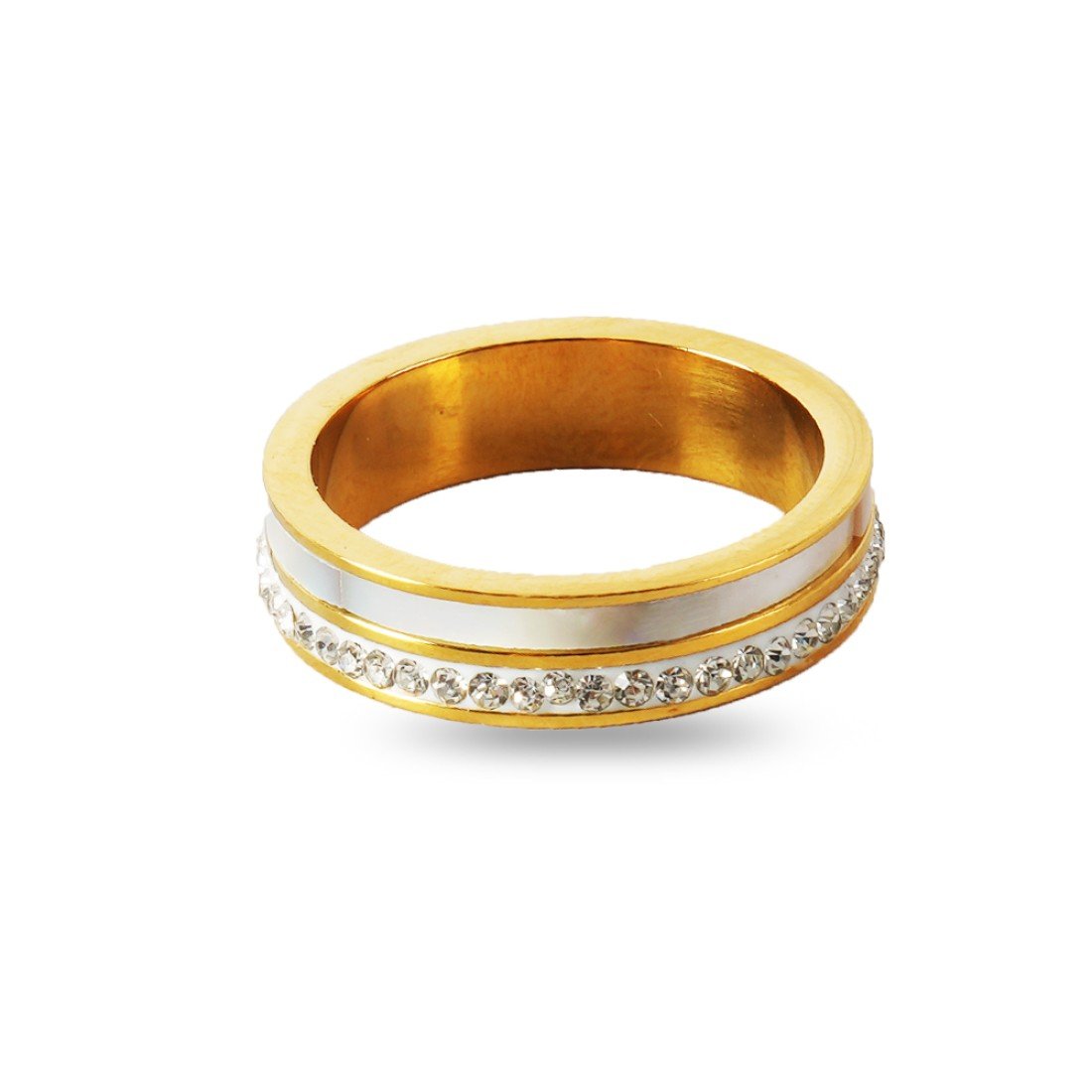 AFRA JEW Glaze Ring | Gold Stainless Steel | Sleek Polished Design | Elegant Women’s Jewelry AFJ10007R - Image 3