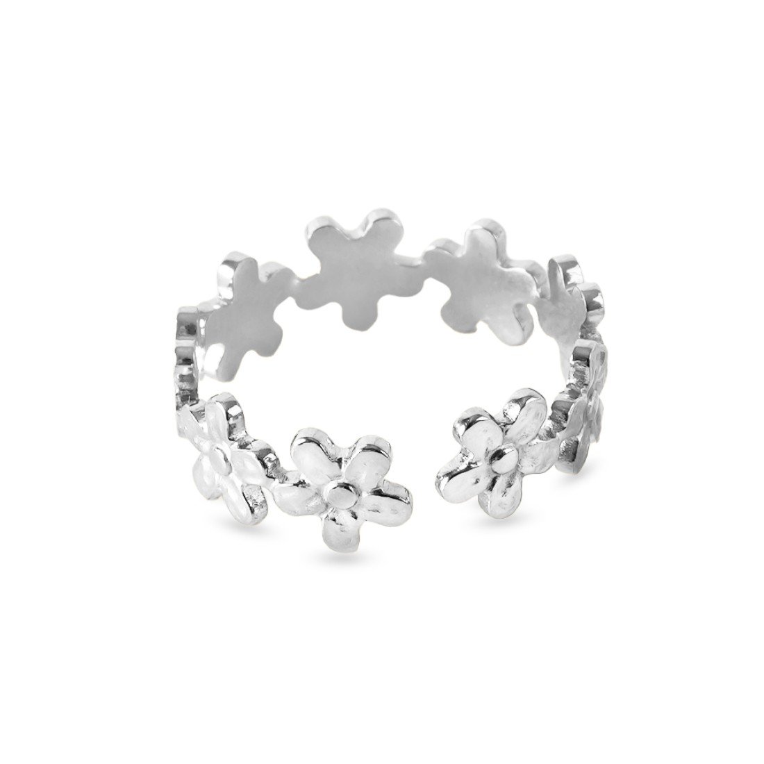 AFRA JEW Daisy Ring | Silver Stainless Steel | Floral Charm | Elegant Women’s Jewelry AFJ19003R - Image 2
