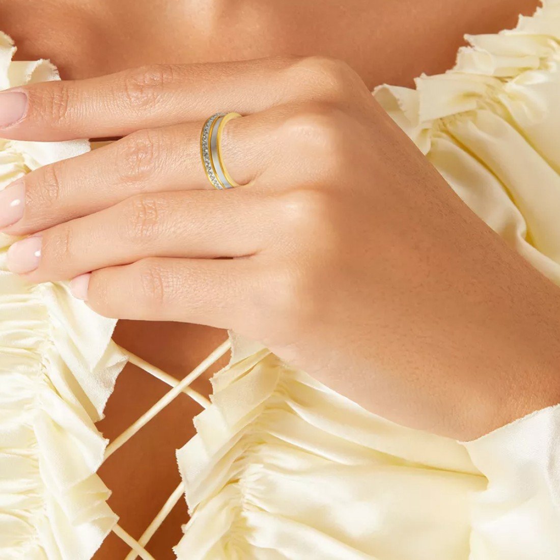 AFRA JEW Glaze Ring | Gold Stainless Steel | Sleek Polished Design | Elegant Women’s Jewelry AFJ10007R - Image 2