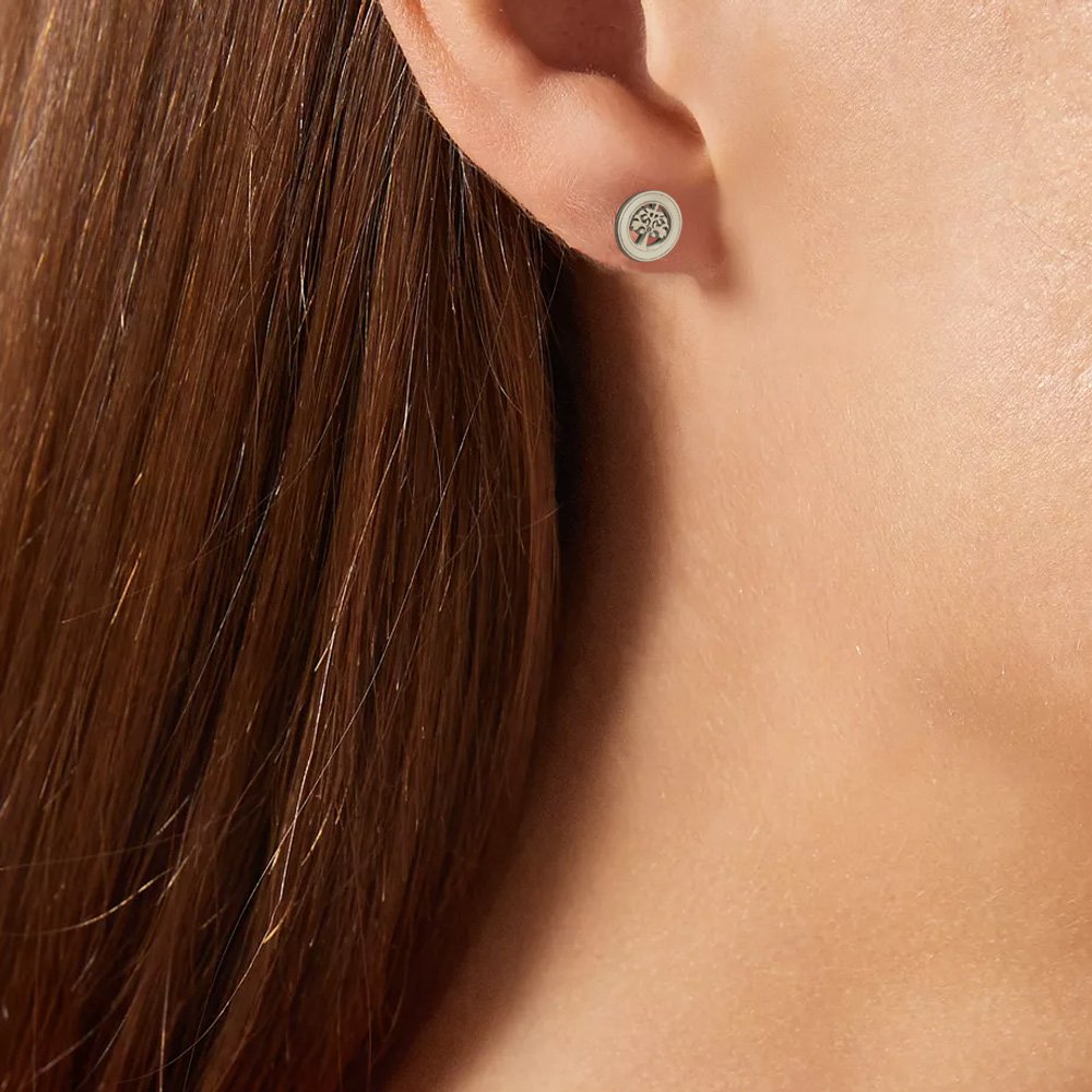 AFRA JEW Clover Set | Silver Stainless Steel Necklace & Earrings | Lucky Charm Jewelry | AFJ16004S - Image 3