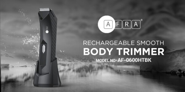 AFRA Rechargeable Hair Trimmer AF-0600HTBK – LED Display, USB Charging & IPX7 Waterproof - Image 8