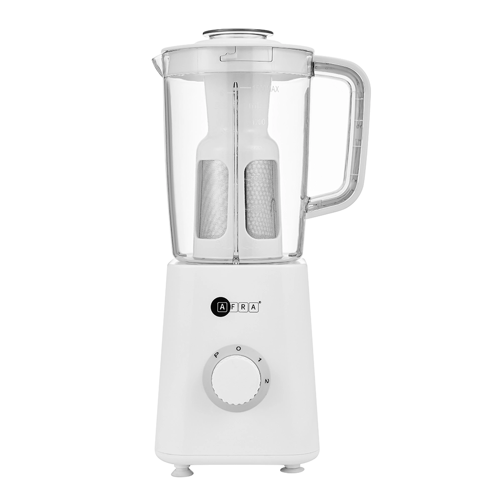 AFRA 3-in-1 Stand Blender - 400W, 1500ml Jar, Copper Motor, White