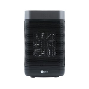 AFRA Ceramic Heater - 1500W, PTC Heating, LED Display with Remote, Black